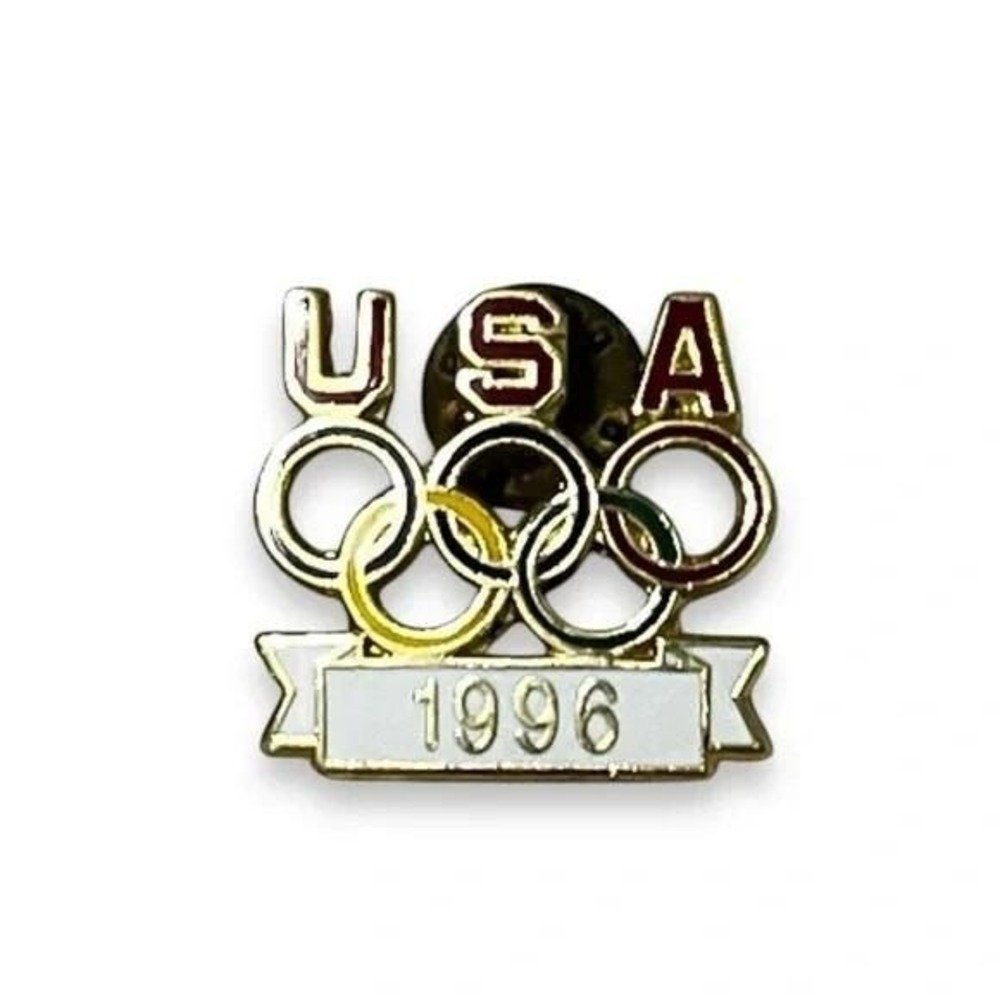 USA Olympics 1996 Vintage Lapel Vest Hat Pin A31